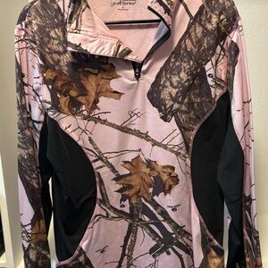 Gander Mountain Pink and Black Camo Sweatshirt